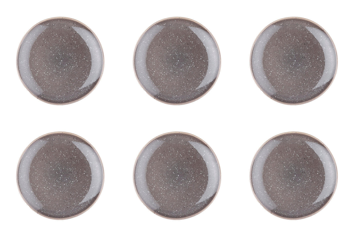 TELLER Stellar Ø22cm - 6er-Set - Betongrau - Grau, Keramik (22cm) - Björn