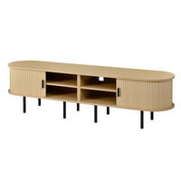 TV-ELEMENT 170/40/46 cm Natürlich mit Schiebetüren und 2 offene Fächer - Ahornfarben, Holz (170/46/40cm) - Oxeza
