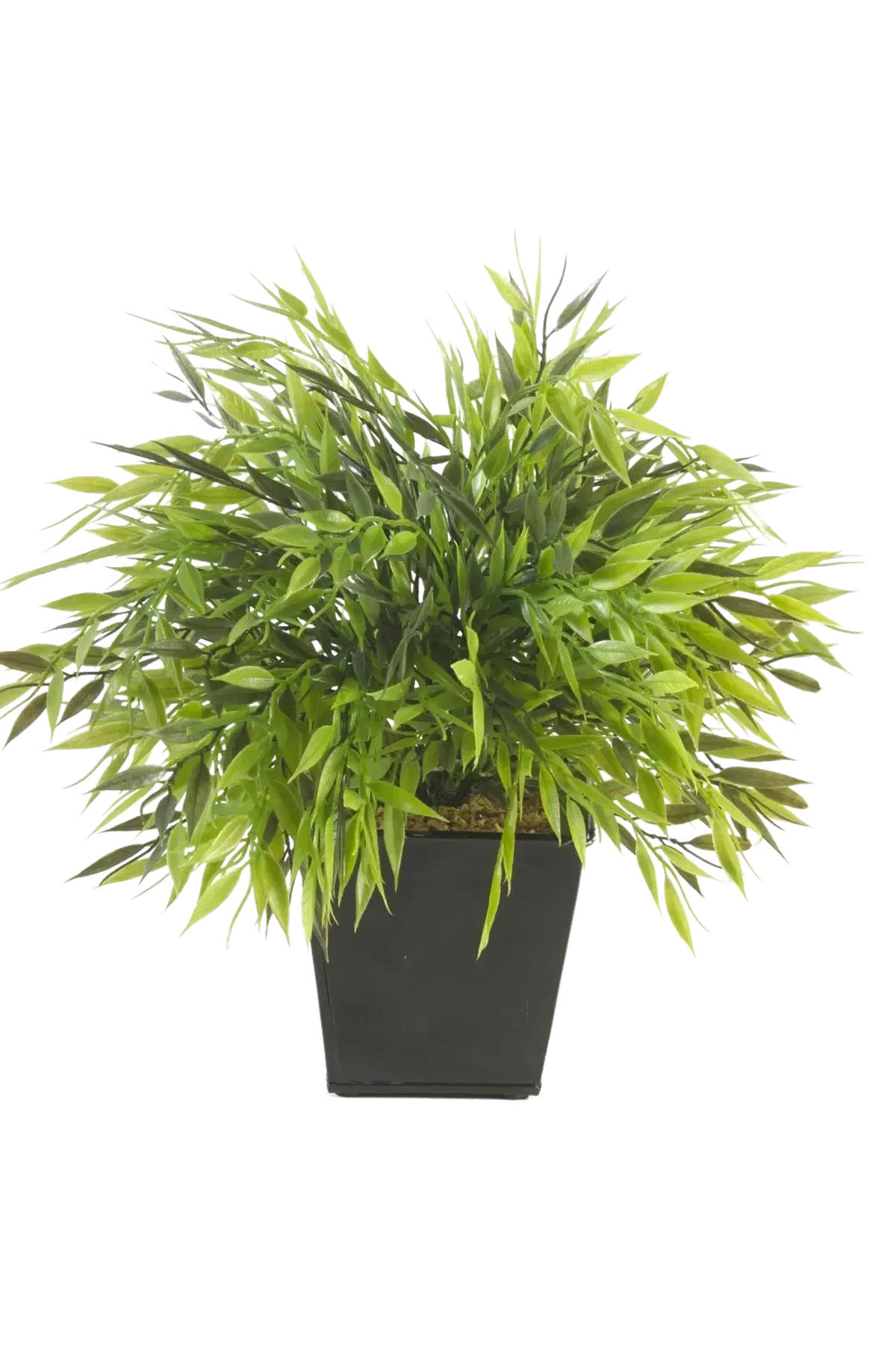 BAMBUS Künstlicher Bambus Topf - Naoto 25 cm - Grün, Kunststoff (25cm) - Emerald