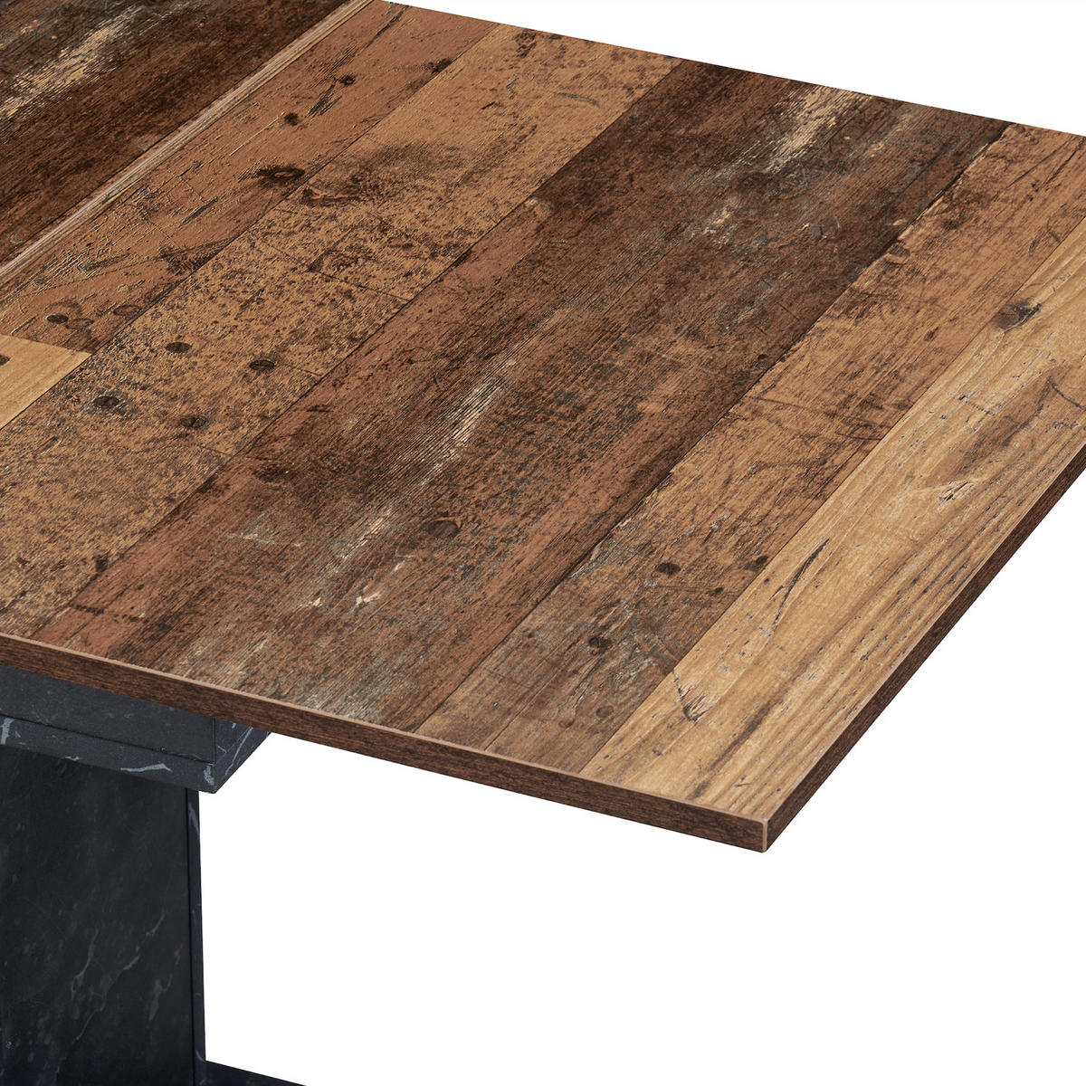 ESSTISCH BOSCO 120-160/80/76 cm - Anthrazit/Sonoma Eiche, Holzwerkstoff (80/120/76cm) - B&D Home