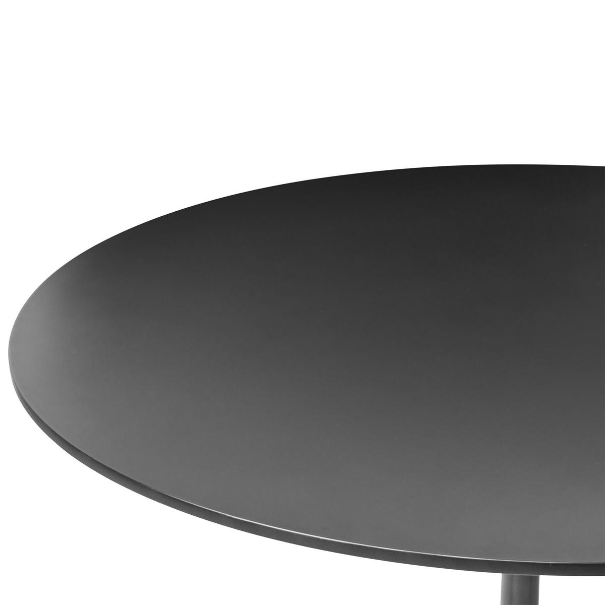JÍDELNÍ STŮL Černý 120/120 cm Boca - černá, kompozitní dřevo (120/120/74cm) - Beliani