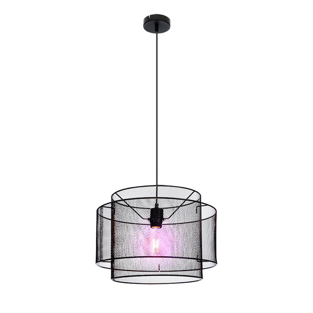 LED HÄNGELEUCHTE Metall Schwarz - Schwarz, Metall (40/40/120cm) - Globo Lighting