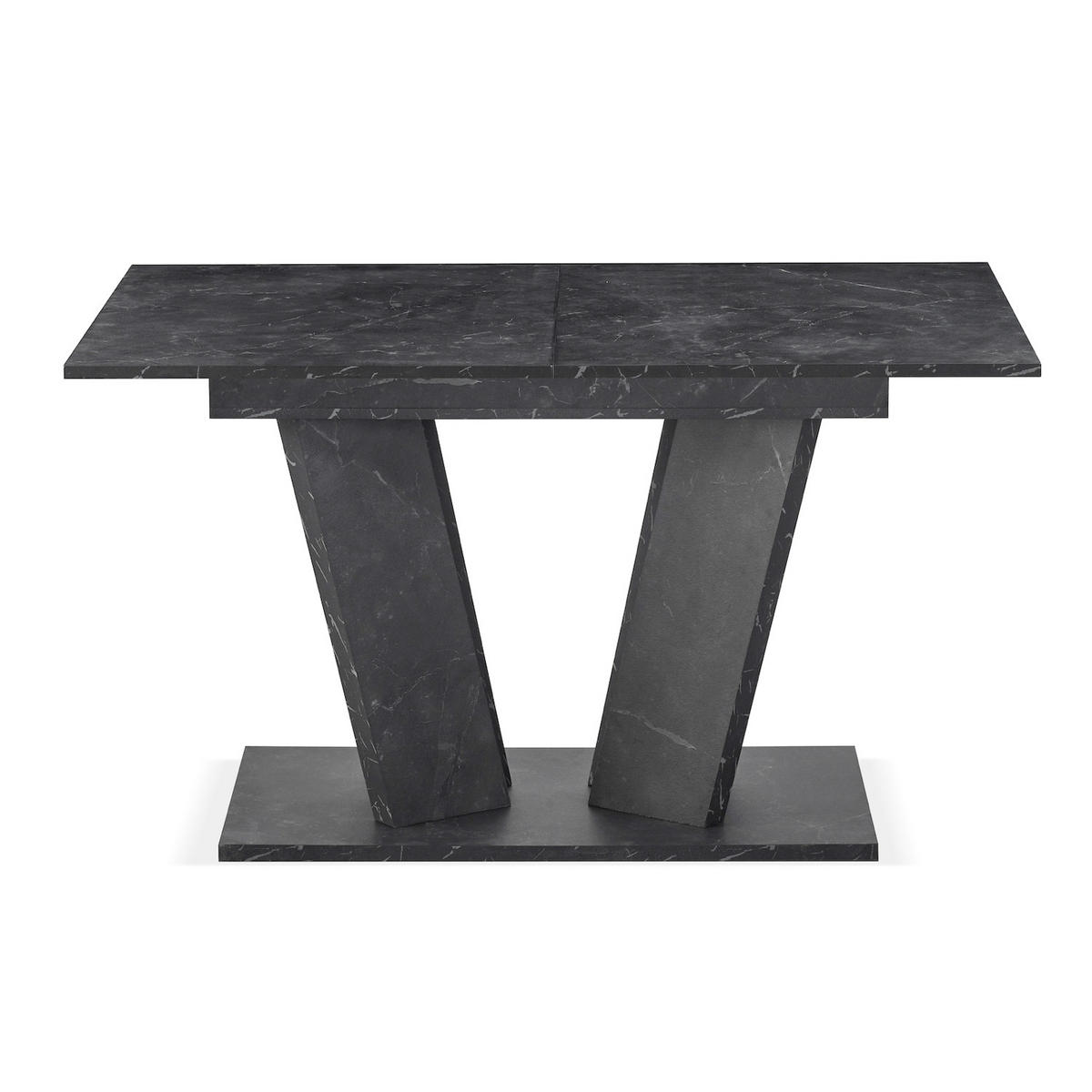 ESSTISCH WILLEM 120-160/80/76 cm - Anthrazit, Holzwerkstoff (80/120/76cm) - B&D Home