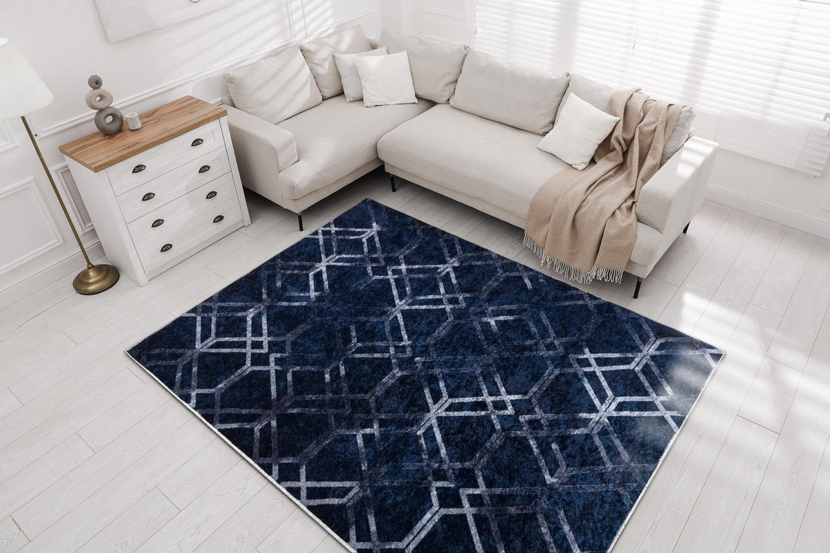TEPPICH Miro 200/290 cm - Blau, Textil (200/290cm) - rugsX