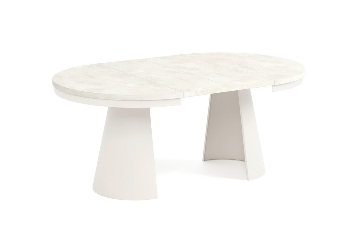 ESSTISCH CALMA Bis - Kaschmir/Beige, Holzwerkstoff/Metall (120/120/76cm) - Meblini