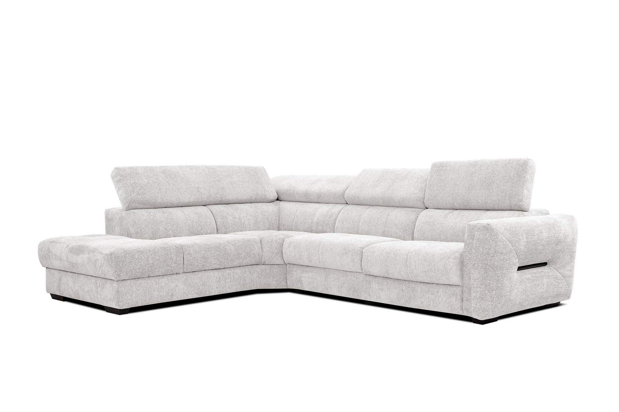 ECKSOFA CALVERA 5-Sitzer, weiß - Weiß, Holzwerkstoff/Textil (239/298cm) - Courtois Laville