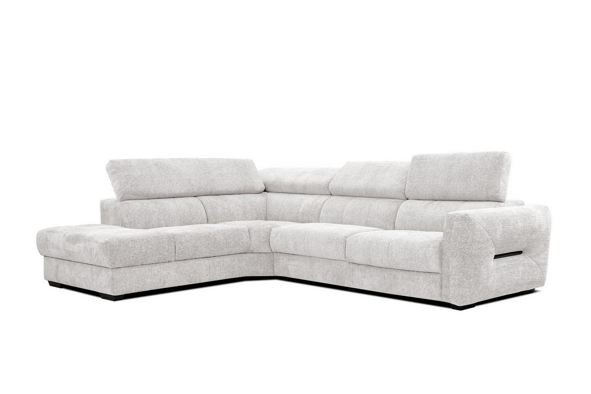 ECKSOFA CALVERA 5-Sitzer, weiß - Weiß, Holzwerkstoff/Textil (239/298cm) - Courtois Laville