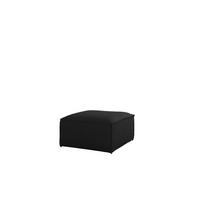 POLSTERHOCKER Celes Premium 65x65cm - Schwarz, Holzwerkstoff/Textil (65/40/65cm) - Fun Möbel