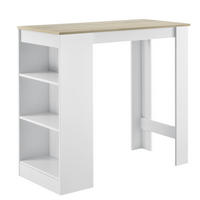BARTISCH Kouvala - Beige, Holzwerkstoff (110/103/50cm) - [en.casa]