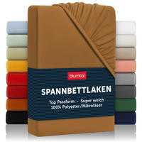 SPANNBETTLAKEN 105/190/30 cm Braun - Braun, Textil (105/190cm) - Blumtal