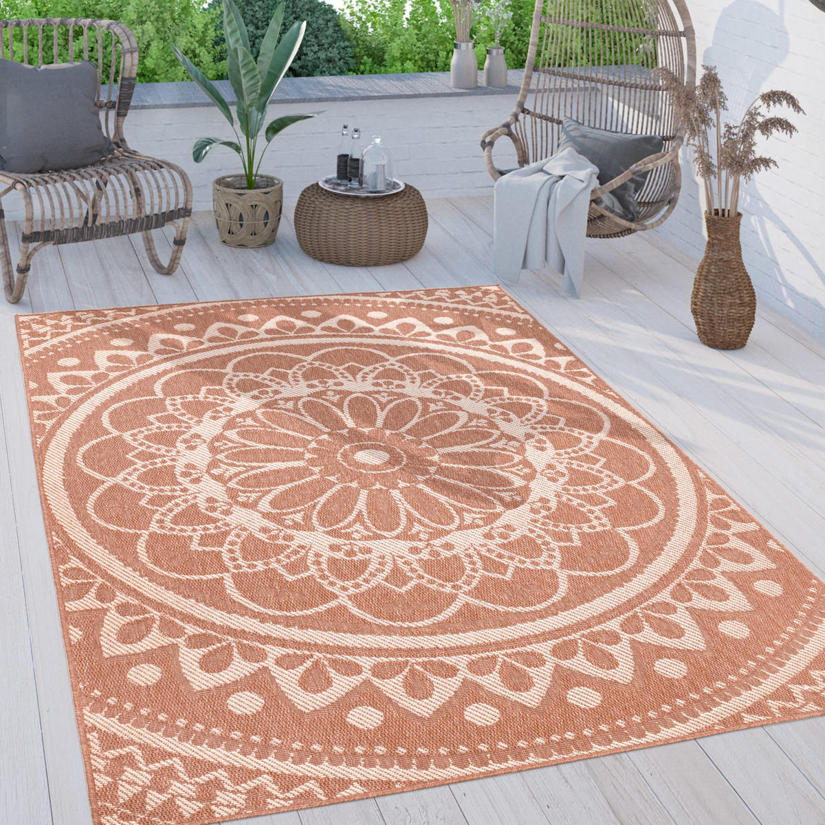 OUTDOORTEPPICH 120/160 cm Brescia 471 - Gelb, Kunststoff (120/160cm) - Paco Home