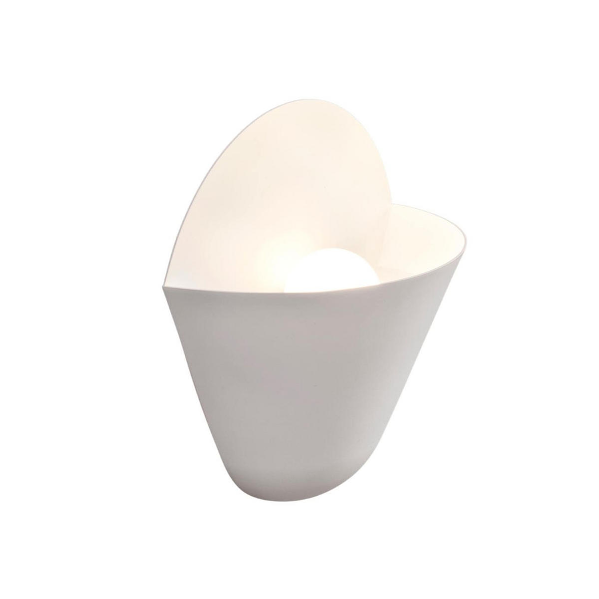 WANDLEUCHTE Flo, Weiß, 20cm - Weiß, Metall (9/20/18cm) - KOSILUM
