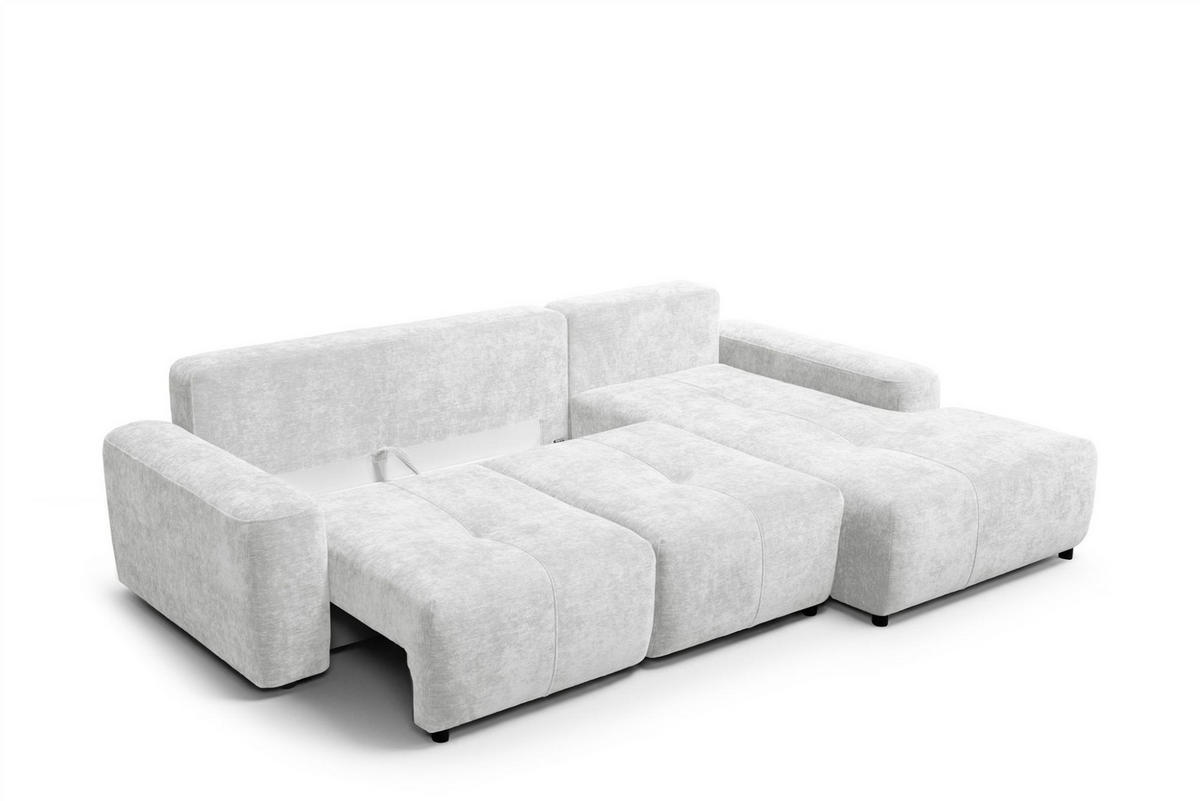 ECKSOFA Argos In Vibe - Hellgrau, Holzwerkstoff/Textil (267/170cm) - Fun Möbel
