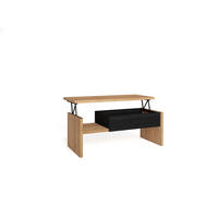 COUCHTISCH, Beistelltisch, eiche, schwarz, 110/50/45cm - Eichefarben, Holzwerkstoff (110/50/45cm) - Skraut Home