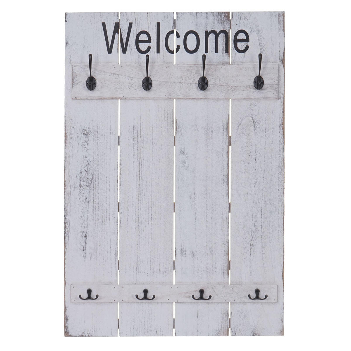 WANDGARDEROBE WELCOME SHABBY Cremeweiß - Weiß, Holz (60/90/8cm) - MCW
