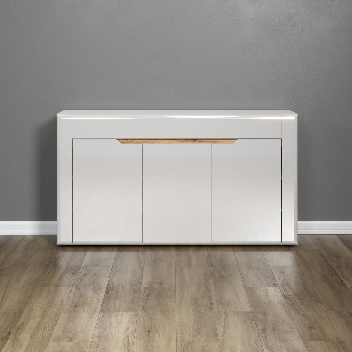 SIDEBOARD Marlon Weiß - Weiß, Holzwerkstoff (150/84/39cm) - Trendteam