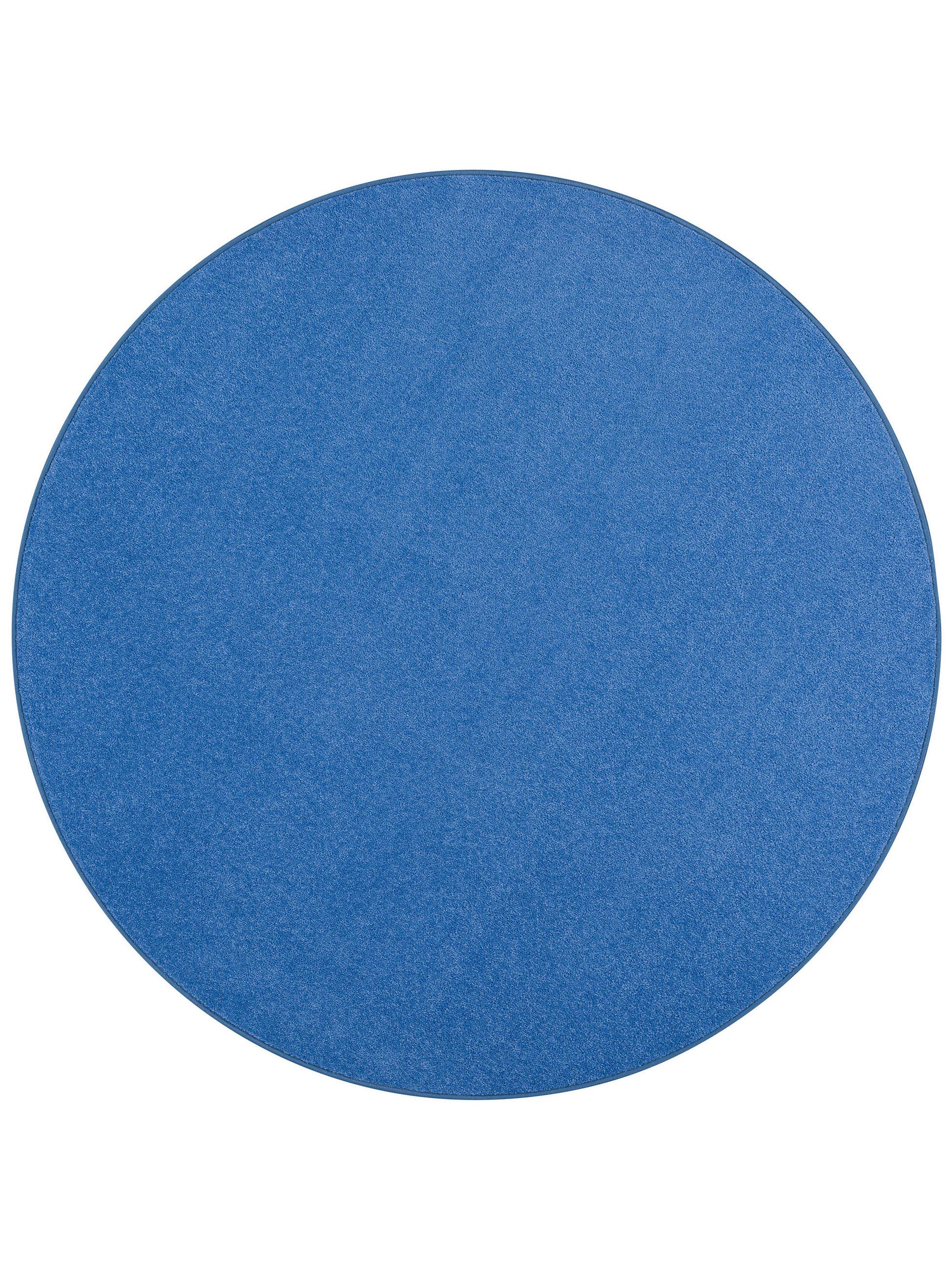 TREND VELOURS TEPPICH JOY RUND - Blau, Textil (200/200cm) - Snapstyle