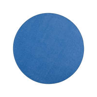 TREND VELOURS TEPPICH JOY RUND - Blau, Textil (100/100cm) - Snapstyle