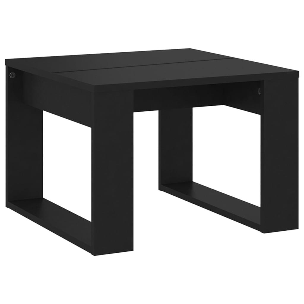 BEISTELLTISCH Moderner 50/50/35 cm aus Holzwerkstoff Schwarz Quadratisch - Schwarz, Holz (50/50/35cm) - vidaXL