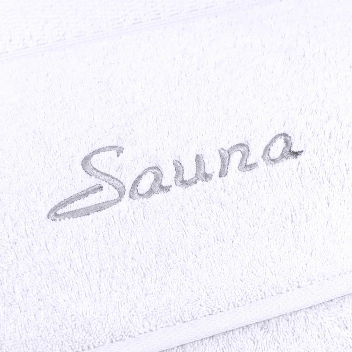 SAUNA SET PEARL 2-TLG - Weiß, Textil (80/200cm) - Möve for Frottana