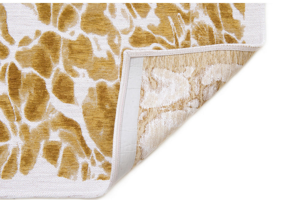 TEPPICH Flachgewebe GOLD WAVES 170 x 240 cm - Gelb, Textil (170/240cm) - Novatrend