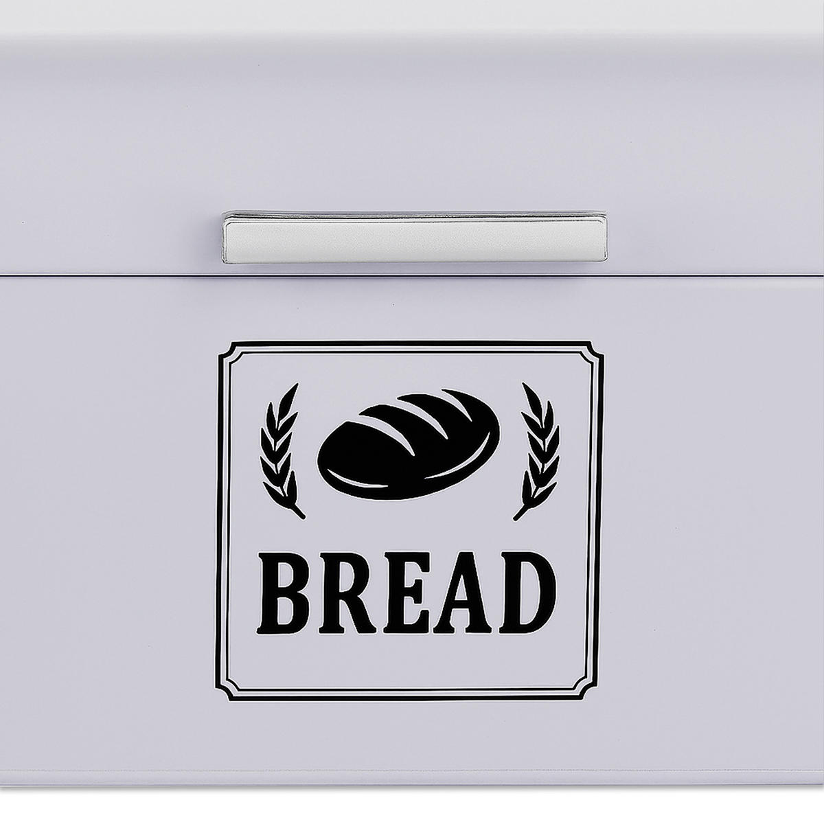 BROTKASTEN - Grau, Metall (42/17/24cm) - Relaxdays