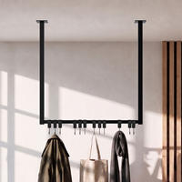 KLEIDERSTANGE Metall Schwarz - Schwarz, Metall (60/60/7cm) - CLP