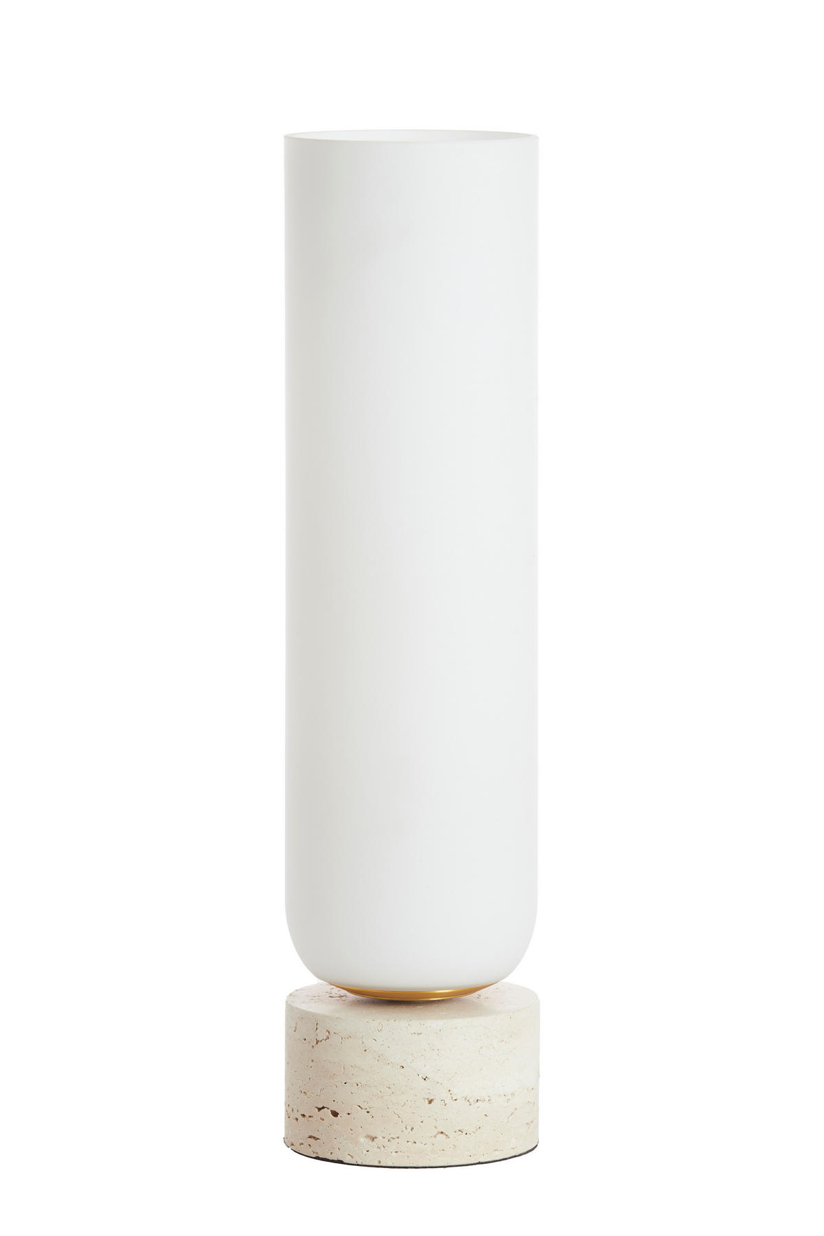 TISCHLAMPE Rylano Weiß Ø12/47 cm - Weiß, Glas (12/12/47cm) - Light & Living