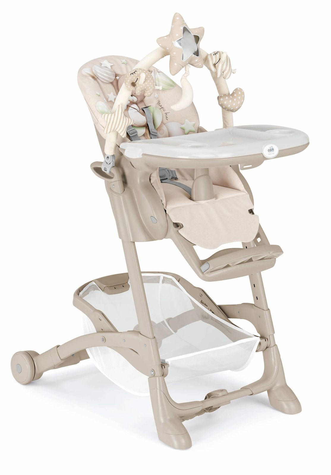 HOCHSTUHL Istante für 0-36 Monate | Beige | 8-fach höhenverstellbar - Beige, Kunststoff/Textil (59/29/110cm) - Cam il Mondo del Bambino S.p.A.