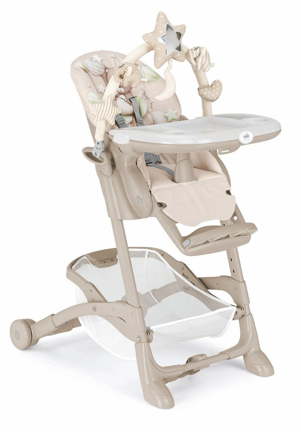 HOCHSTUHL Istante für 0-36 Monate | Beige | 8-fach höhenverstellbar - Beige, Kunststoff/Textil (59/29/110cm) - Cam il Mondo del Bambino S.p.A.