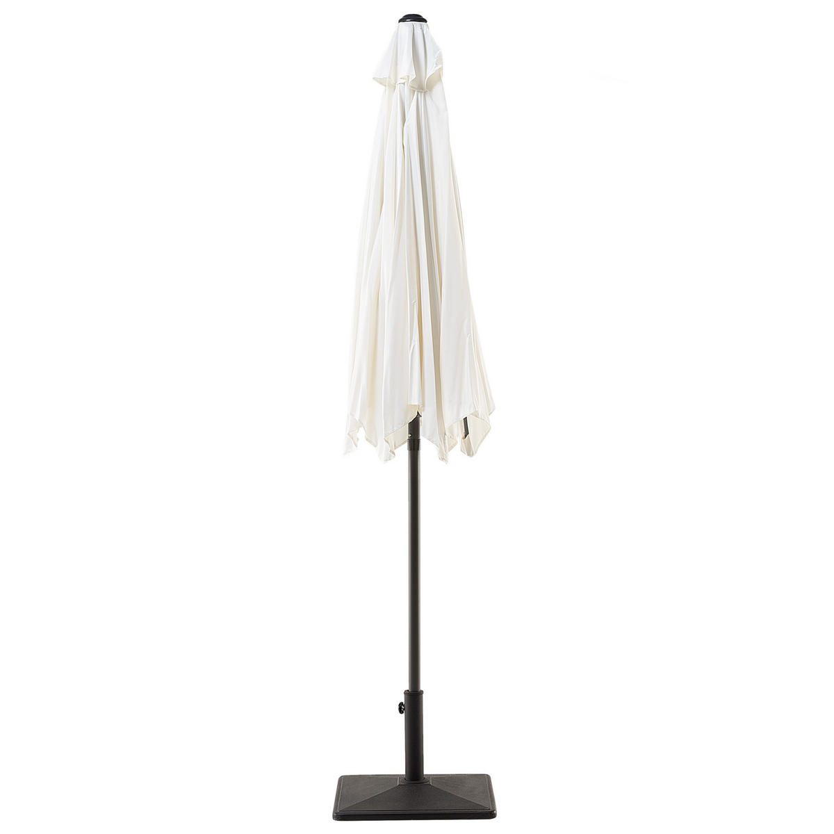 SONNENSCHIRM 270 cm helles beige Varese - Beige/Grau, Textil (270/270cm) - Beliani