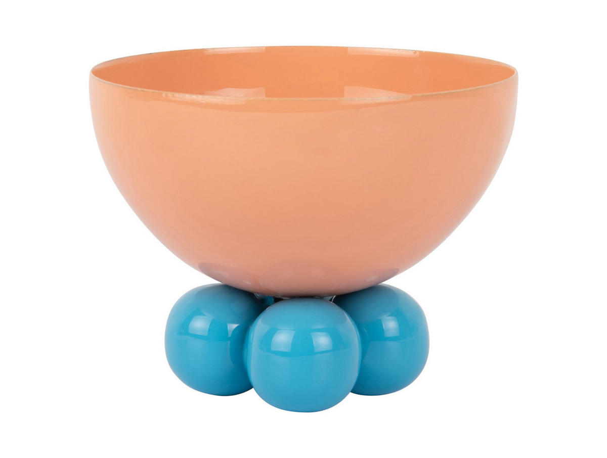 SCHALE Double Funky 13/13/11 cm - Orange, Kunststoff (13/11cm) - Present Time
