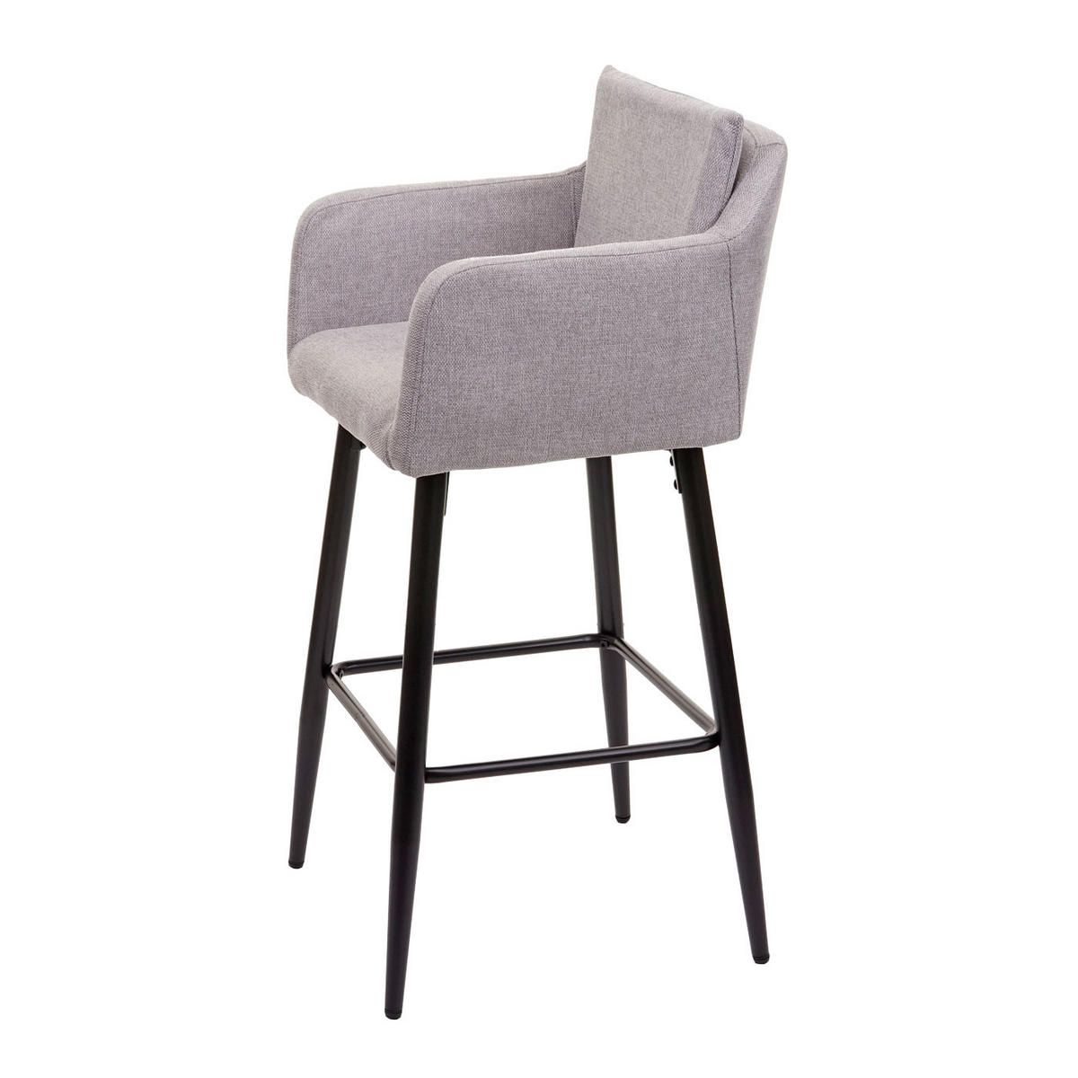 BARHOCKER Grau 2er-Set - Grau, Textil (54/105/53cm) - MCW