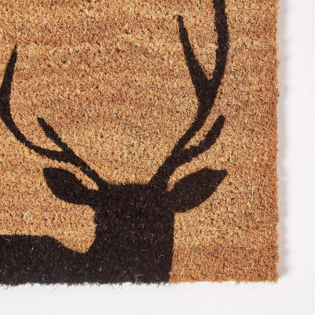 FUSSMATTE Hirsch, Kokos 40/60 cm - Naturfarben, Naturmaterialien (40/60cm) - Homescapes