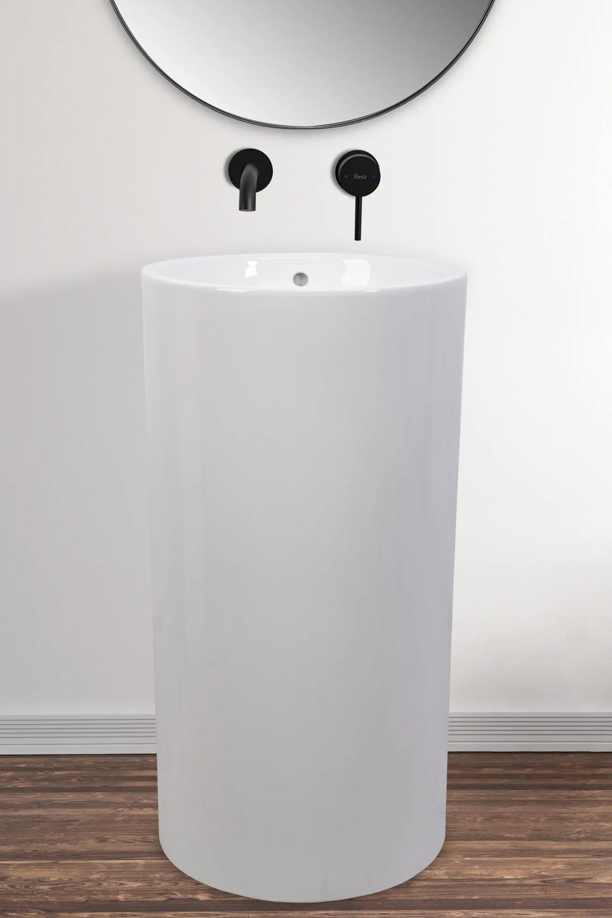 STANDWASCHBECKEN Estera Rea - Weiß, Keramik (46/85/46cm) - REA