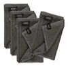 GÄSTEHANDTUCH 4ER SET AUS 100 % BAUMWOLLE SENSE - Anthrazit, Textil (30/50cm) - Schöner Wohnen