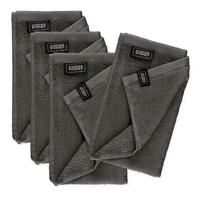 GÄSTEHANDTUCH 4ER SET AUS 100 % BAUMWOLLE SENSE - Anthrazit, Textil (30/50cm) - Schöner Wohnen