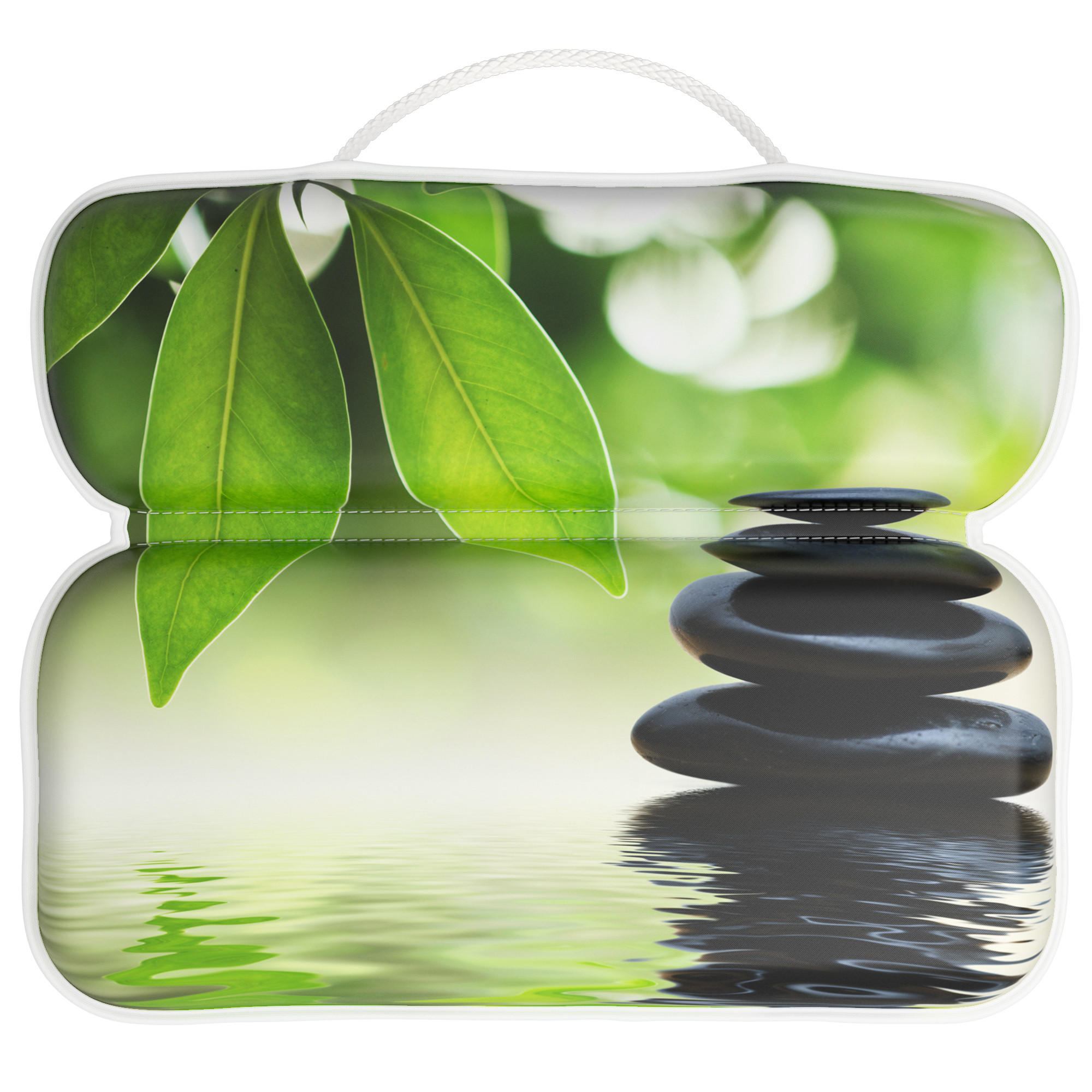 BADEWANNENKISSEN Harmony - Grün, Kunststoff (39/5.5cm) - Sanilo