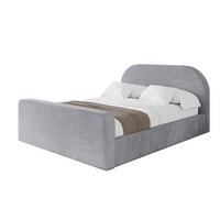 POLSTERBETT mit Bettkasten, Fußteil und Lattenrost, Boxbett mit Matratze H3/H4 - TIVON-Z 120x200 Hellgrau - Hellgrau, Holzwerkstoff/Textil (120/200cm) - ALTDECOR