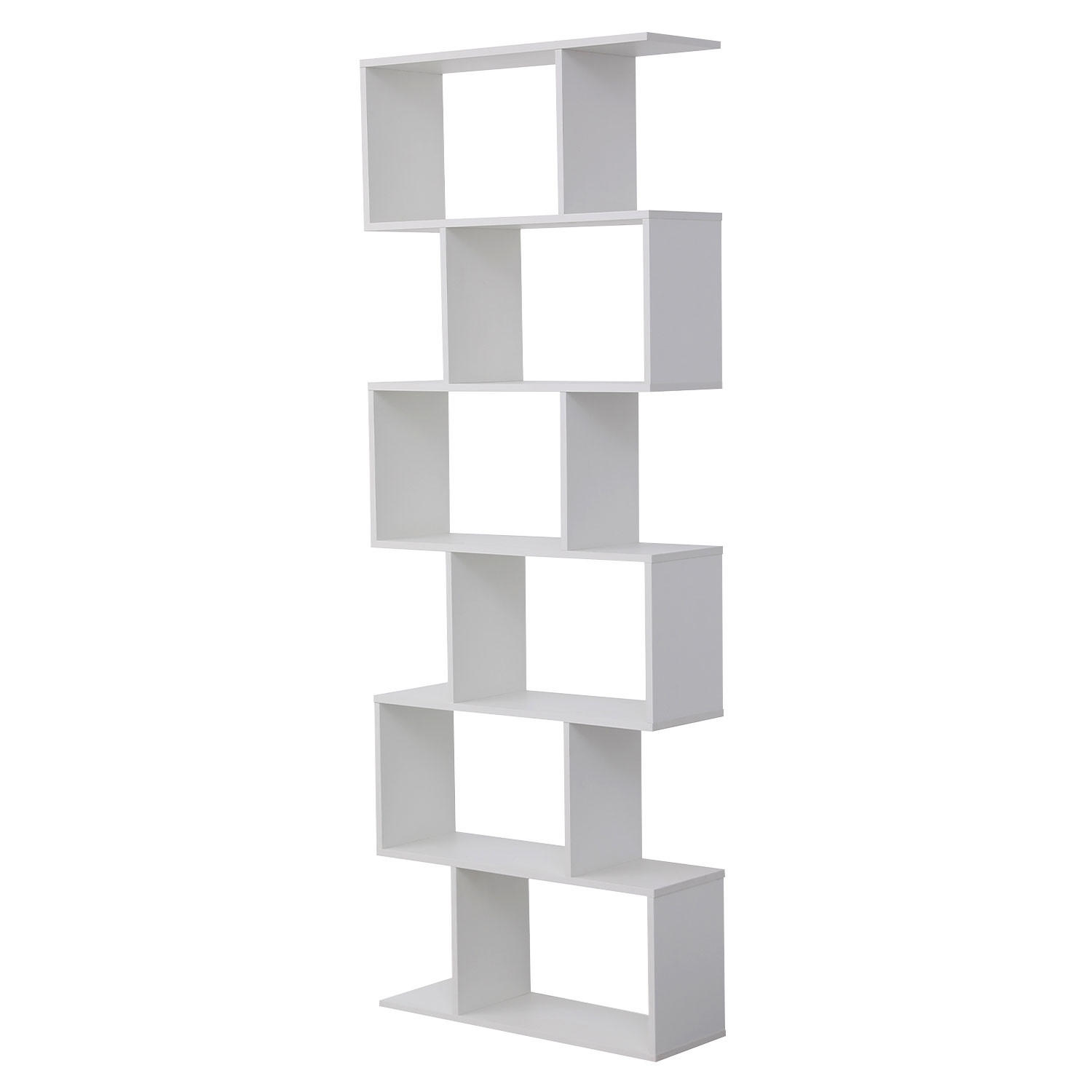 BÜCHERREGAL Virginia Weiß - Weiß, Holzwerkstoff (23.5/190.5/70cm) - Happy Garden