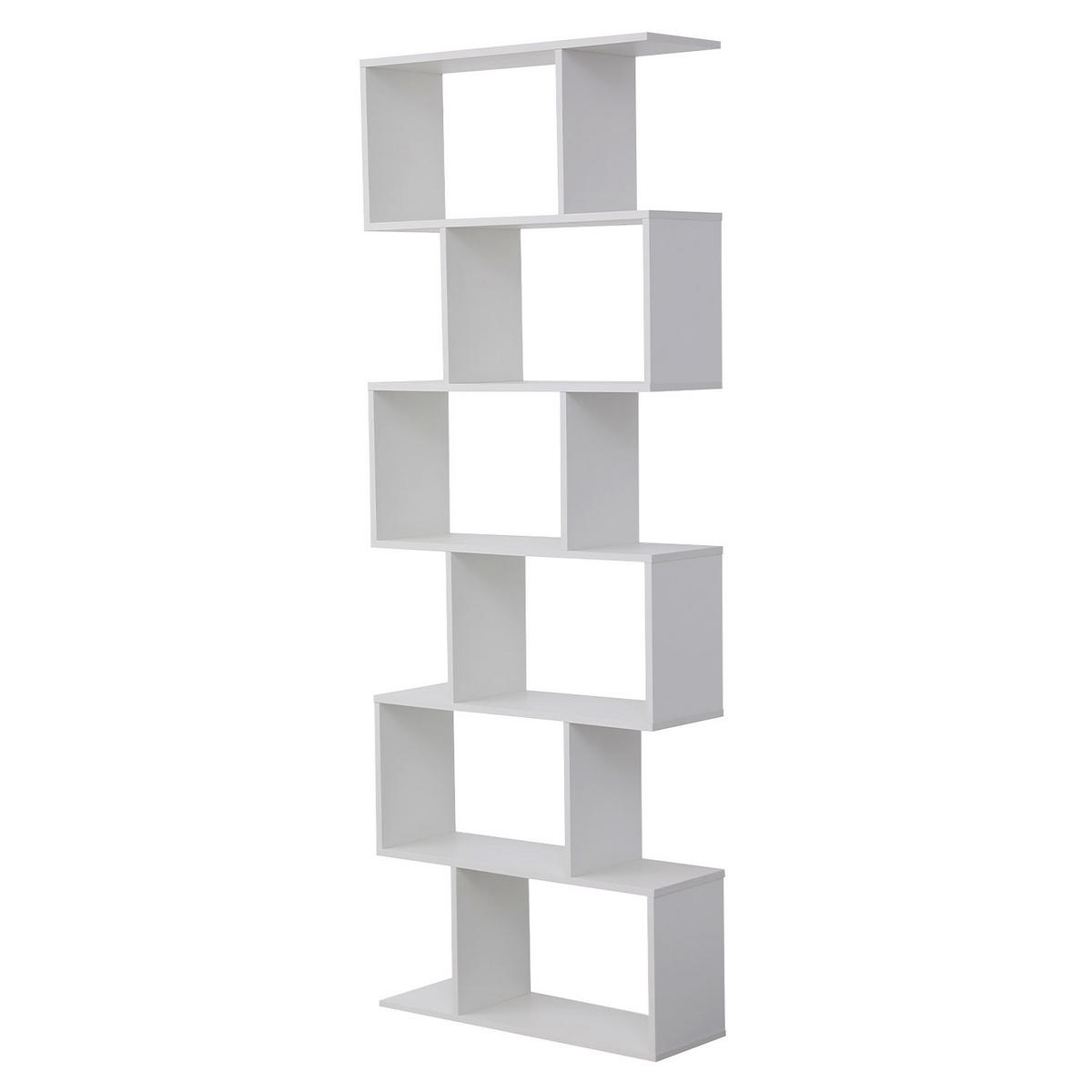 BÜCHERREGAL Virginia Weiß - Weiß, Holzwerkstoff (23.5/190.5/70cm) - Happy Garden