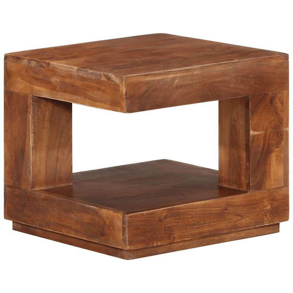 COUCHTISCH 45x45x40 cm Massivholz Akazie - Braun, Holz (45/1/40cm) - furnicato
