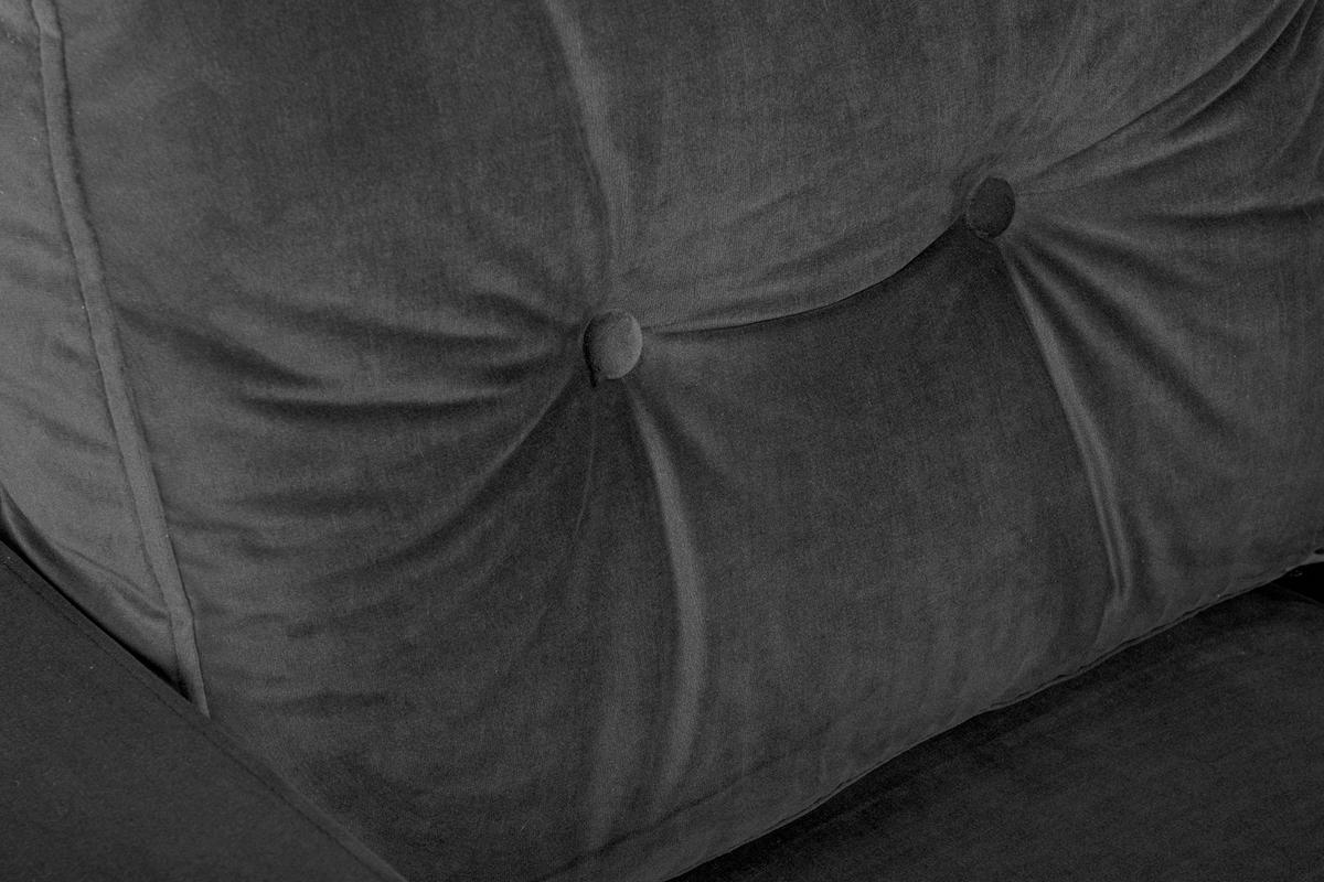 SESSEL ERISO mit Armlehnen und angenehmer Stoff zum Anfassen, Velour-Stoff, graphit - Graphitfarben/Braun, Textil (80/75/75cm) - KONSIMO®