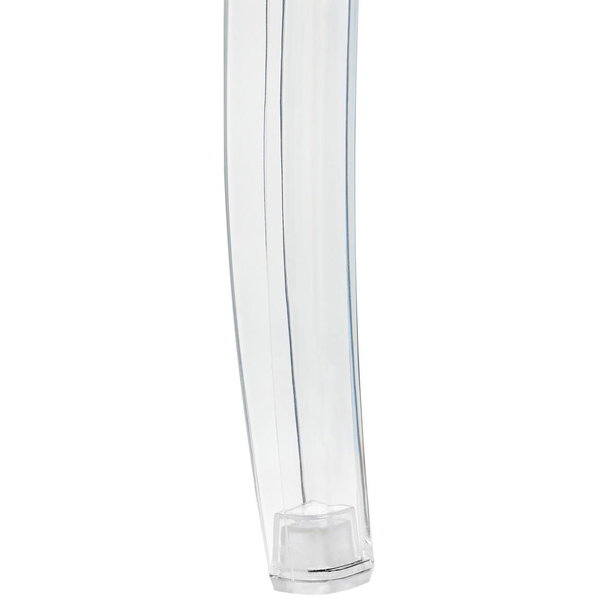 ESSZIMMERSTUHL 2er-Set Transparent Rulison - Transparent, Kunststoff (55/95/50cm) - Beliani