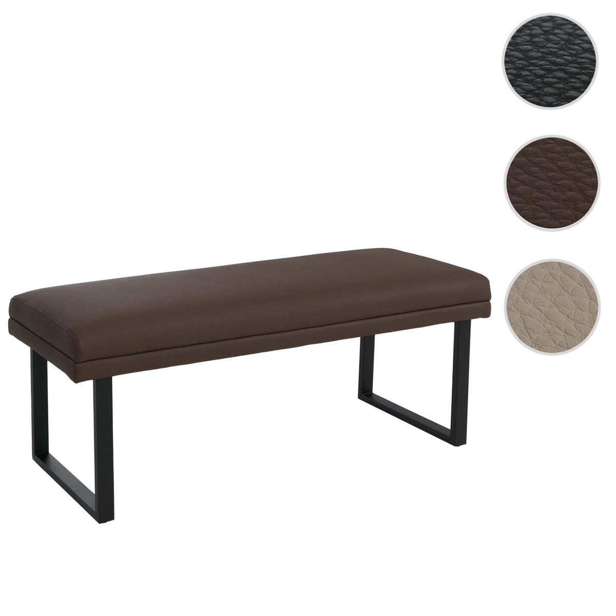 SITZBANK Braun - Braun, Kunststoff (120/50/43cm) - MCW