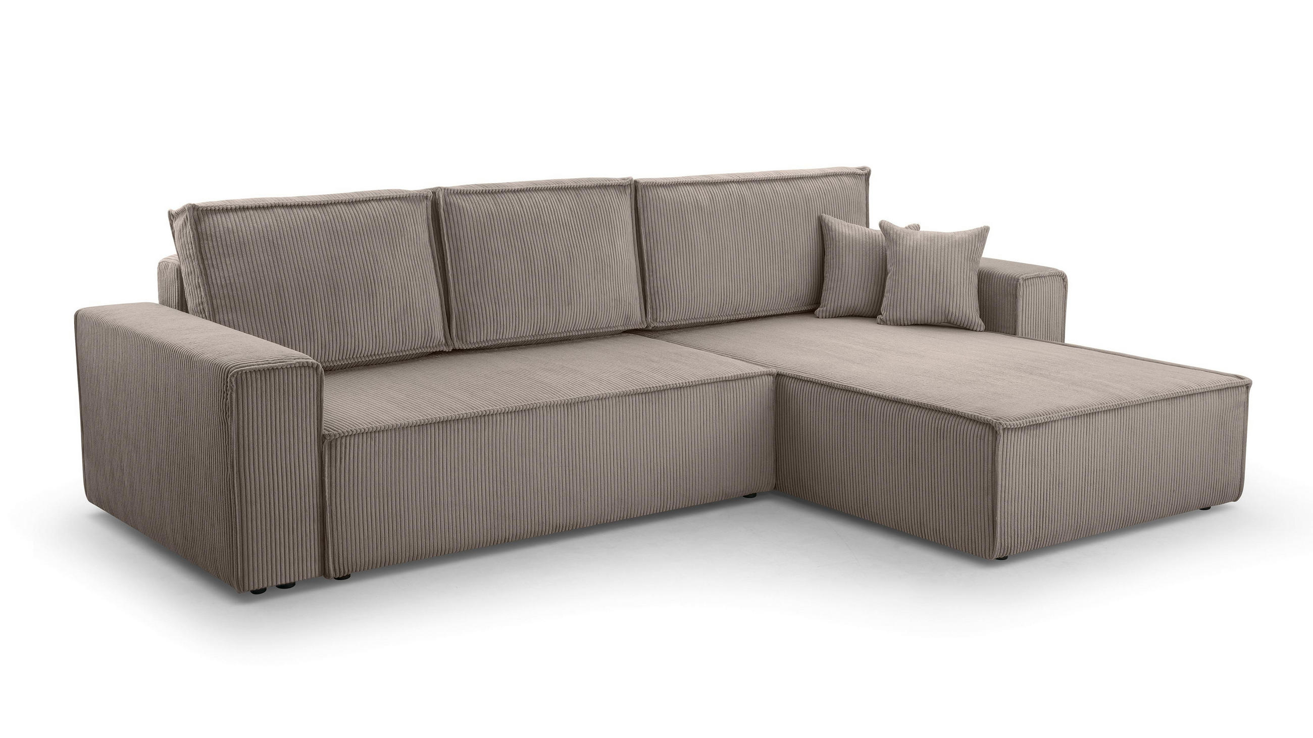 AX Living Ecksofa Beige 287x145 cm