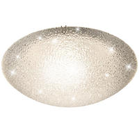 LED DECKENLEUCHTE TRIA I Weiß Glas geeist - Weiß, Glas (30/30/10cm) - Globo Lighting