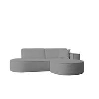ECKSOFA Modena Studio Stoff Artico, Cement Rechts - Grau, Holz/Textil (236/165cm) - Kaiser Möbel