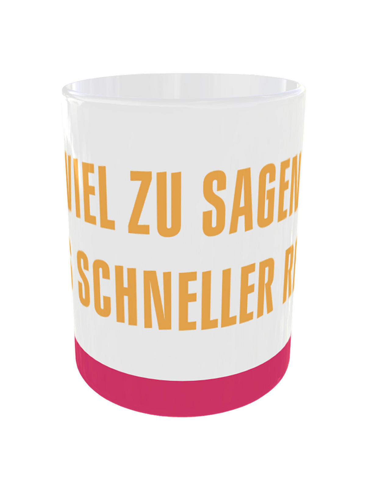 KAFFEEBECHER Ralf Schmitz Wer viel zu Sagen hat, muss schneller reden Mehrfarbig 320 ml - Multicolor, Keramik (0.32L) - United Labels