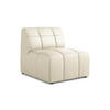 SOFAELEMENT Kunstleder Beige - Creme/Schwarz, Holzwerkstoff/Kunststoff (75/77/90cm) - Makamii